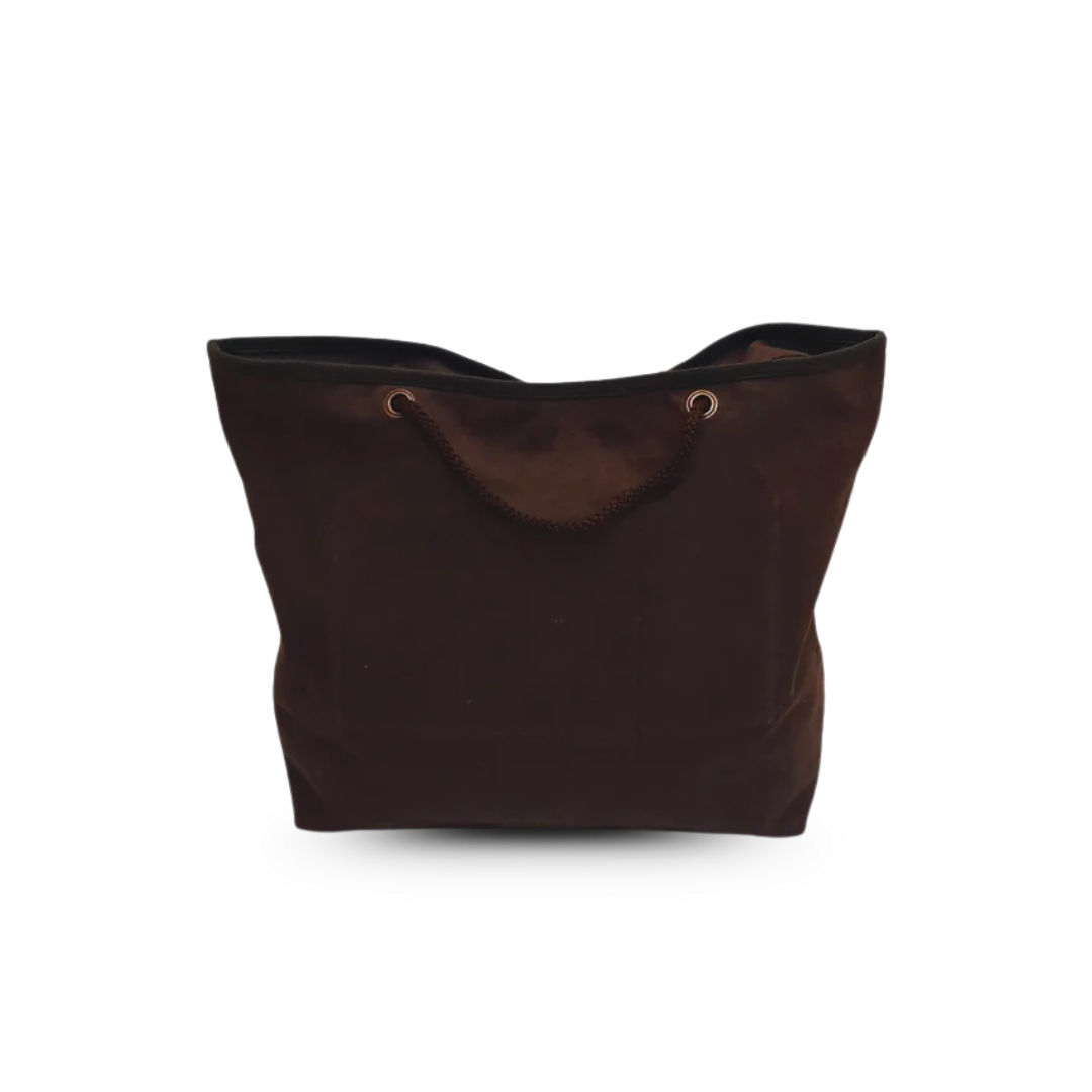 Brown Women Tote Bag - Stylish Canvas Accessory